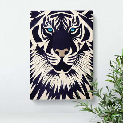 XC1022-4672X Tiger Art No.4 Abstract - Wrapped Canvas Print