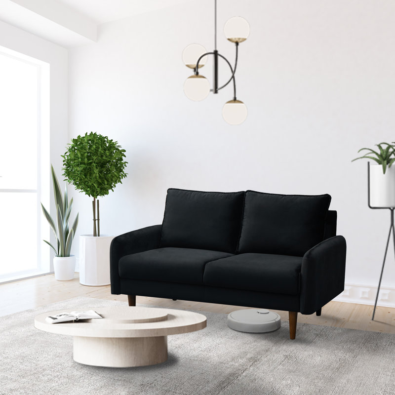 Glengormley Upholstered 70'' Sofa, Dark Gray 100% Polyester