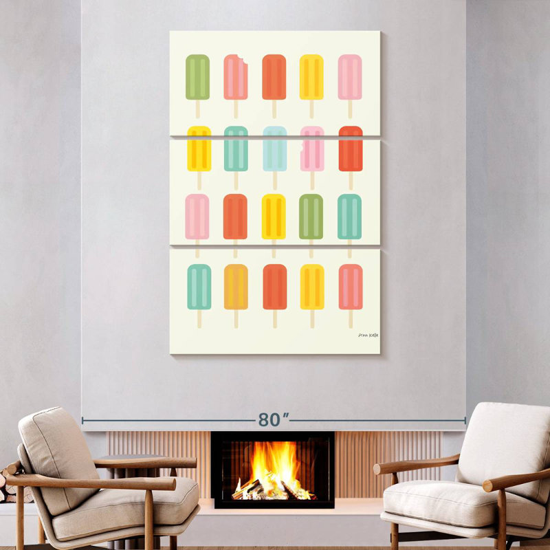 Yarlin Colorful Popsicles, 74" H x 48" W