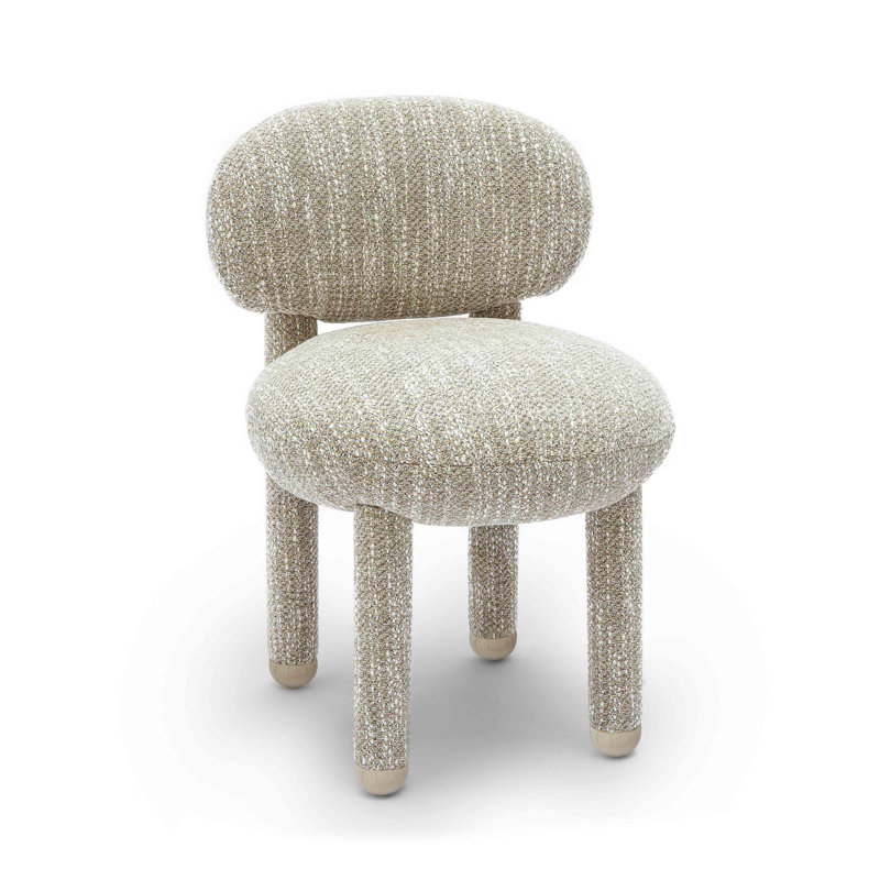 Colgin Nubby Side Chair, Beige