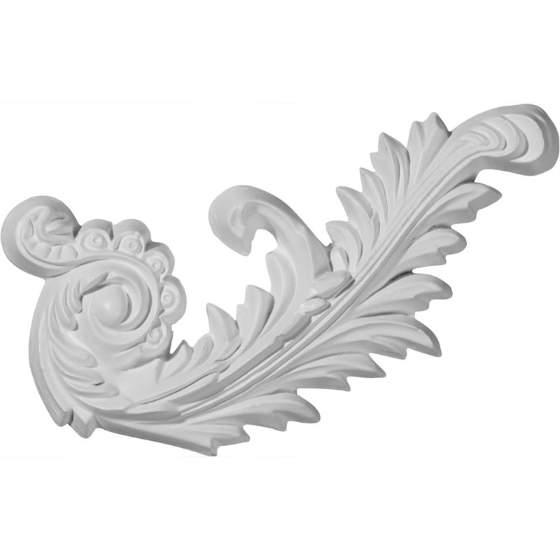 Medway 4.12'' H x 7.88'' W x 0.75'' D Urethane Onlay Scroll