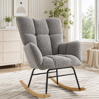 Teddy Fabric Leisure Rocking Chair