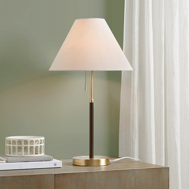 Lampe de table à chaîne deux tons