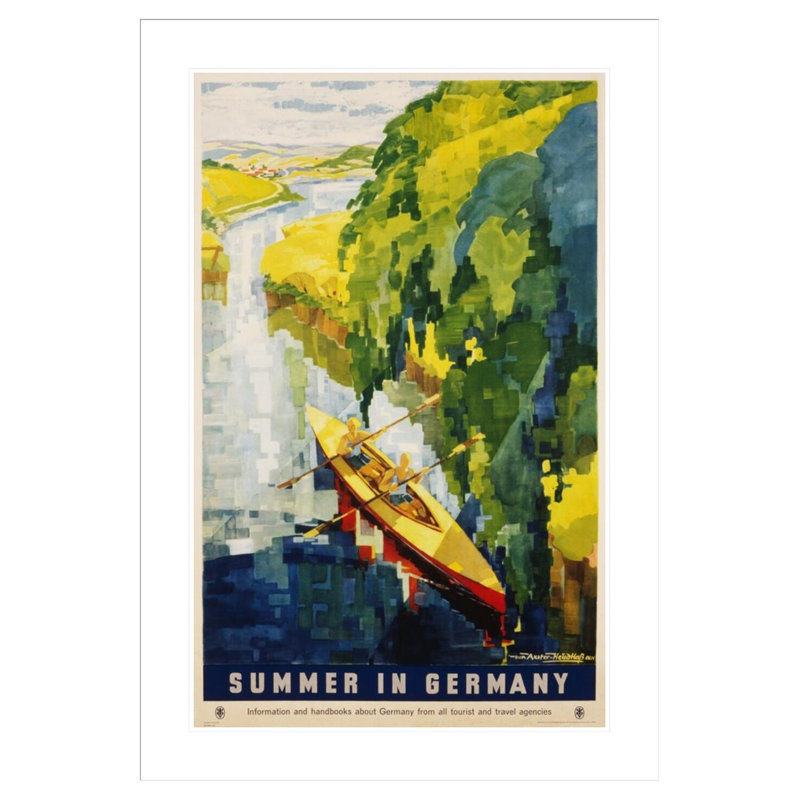 Été en Allemagne par Werner Von Axster, H 41,5 po x l 28,88 po