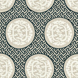 Chinois Chic Dragon's Fret Embroidery Fabric