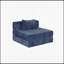 Canapé-lit convertible en tissu chenille avec structure de forme fixe, aucun assemblage requis pour le salon et la chambre à coucher, bleu foncé-797685689