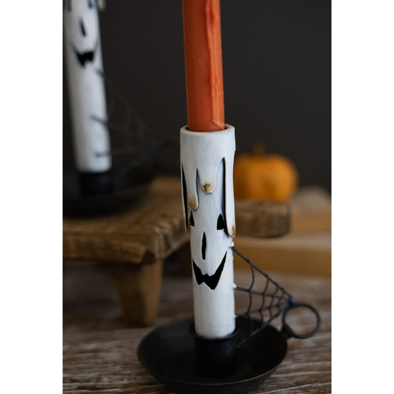 2 Piece Metal Tabletop Candlestick Set