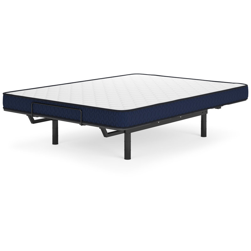 Full Size White Firm Foam Mattress with Quilted Cover