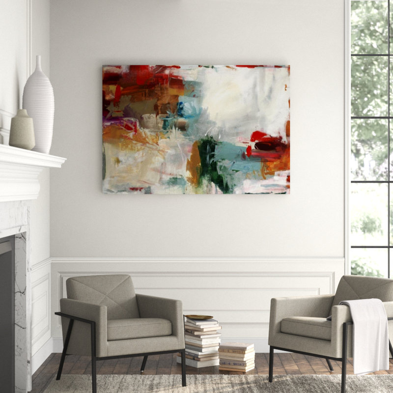 Renewed Passport Painting, 44" H x 64" W x 1.5" D, Brush Gel