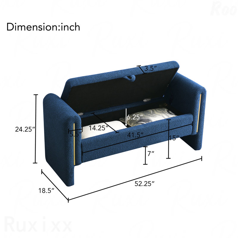 Banc Modern Teddy, Blue