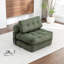 Canapé-lit pliant, canapé-lit convertible avec matelas pliable avec coussin de dossier, support de canapé-lit pliant portatif pour salon, chambre à coucher, vert, simple