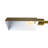 Elara Floor Lamp Gold outer and White inner