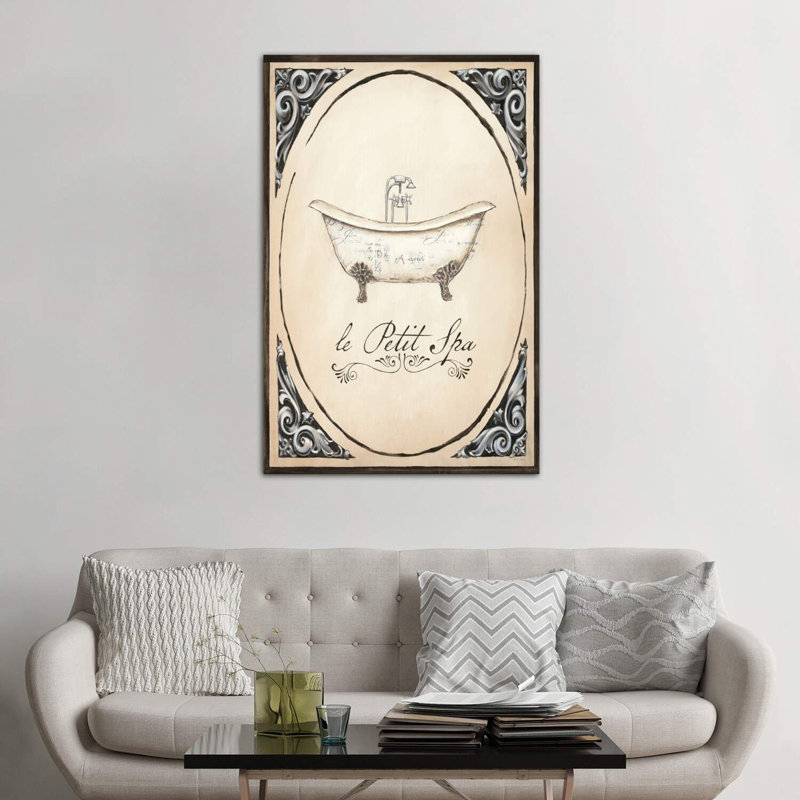 «Le Petit Spa I» par Emily Adams - impression d'art graphique, Toile tendue, H 60 po x l 40po x P 1,5 po