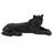 Polystone Floor Leopard Decorative Sculpture with Carved Faceted Diamond Exterior-51955229