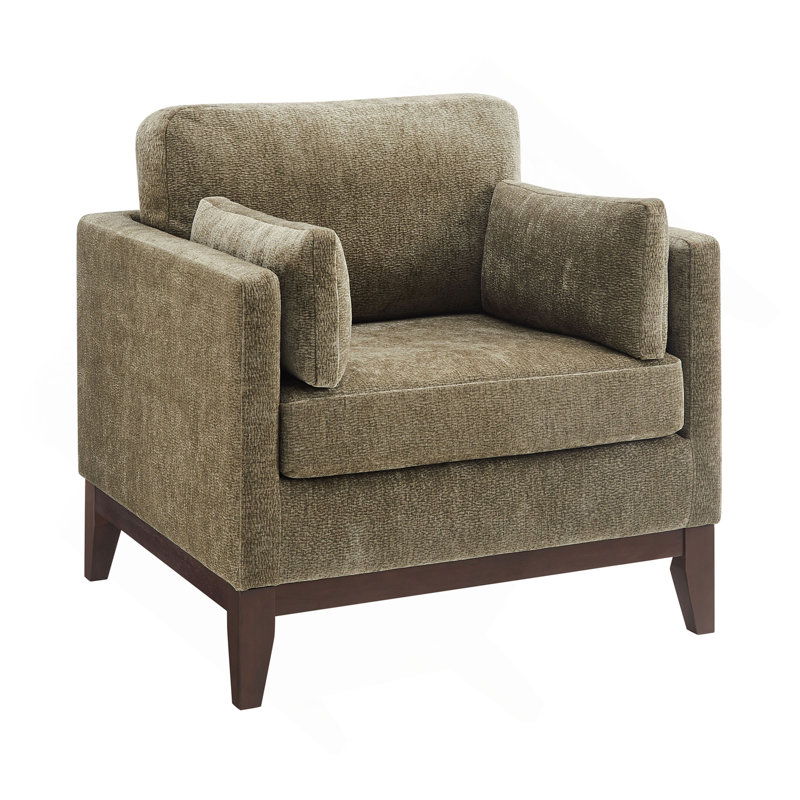 Chaise avec accoudoirs Chalco, Vert