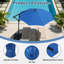  Auvent de remplacement pour parasol de table à 8 nervures de patio-2132851147