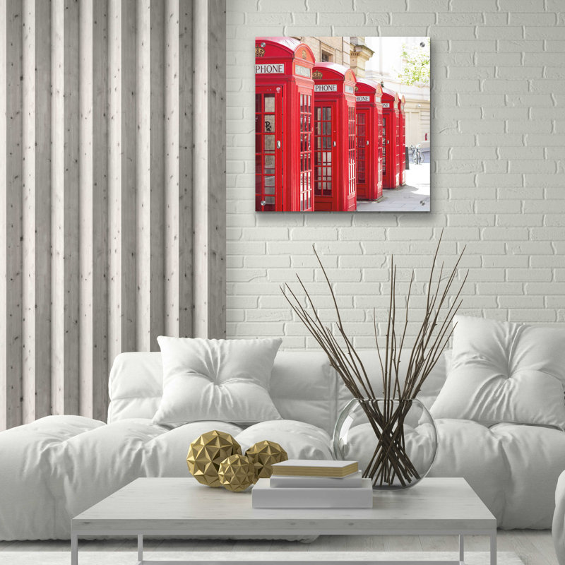 «Covent Garden Téléphone Boxes» par Keri Bevan, H 24 po x l 24 po x P 0,2 po