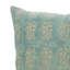 Coussin décoratif en lin épais fabriqué à la main Fabradine Indradhanush Boho Block Print - 14 x 14 po -965908817
