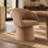 Fauteuil demi-tonneau pivotant en chenille de 24,4 po Kyo 