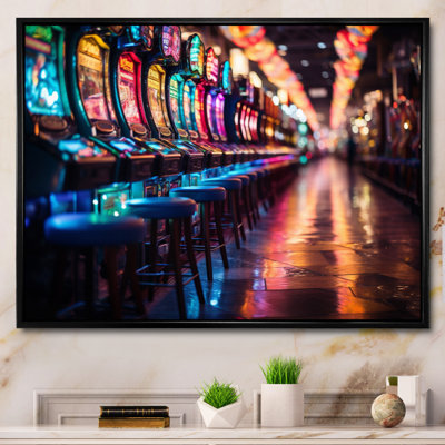 Machine à sous Casino Royale III, reproduction sur toile encadrée