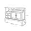 Buffet multifonctionnel en bois massif