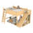 Wooden Loft Bed with Shelves, Wardrobe & Detachable Slide-125006285-125006288