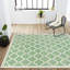 Tapis d'intérieur / extérieur crème / vert Trebol-791336733