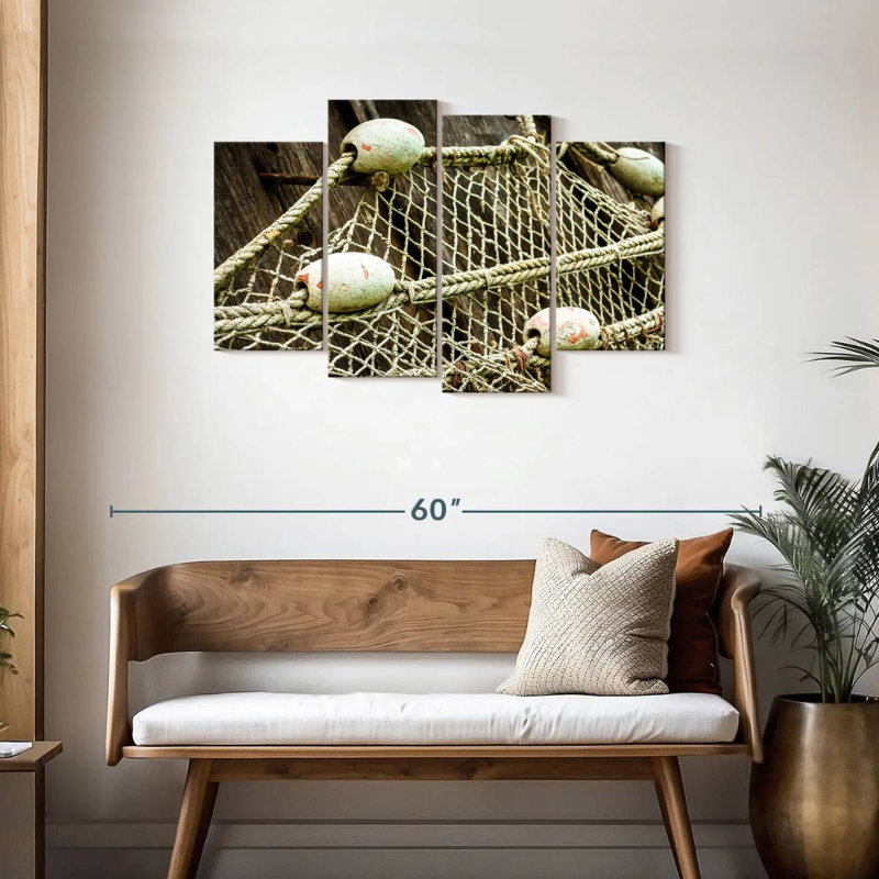 Filet de pêche Senne à bord, H 27 po x l 43 po