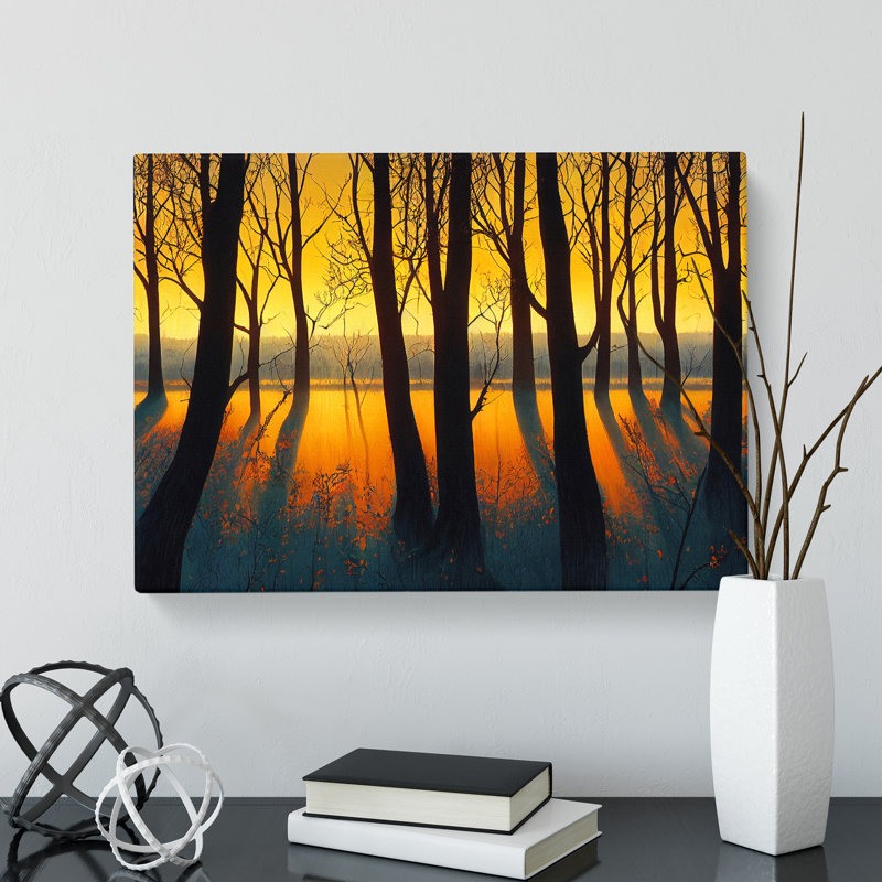 Spring Forest Sunrise Vol.1 - Wrapped Canvas, 35cm H x 50cm W x 3cm D
