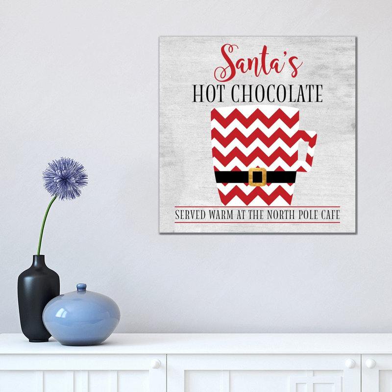 North Pole Cafe 1 Piece Wrapped Canvas Wall Art, 45.72cm H x 45.72cm W