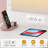 Twin Over Full Bunk Bed With Desk, Charging Station, Led Lights, Storage Drawers And Shelves, White-1605906749-1594168536