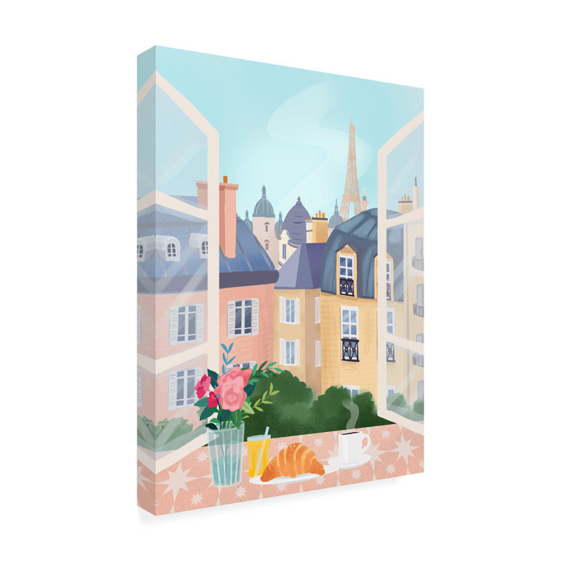 «Paris sur toile» par Petra Lizde, reproduction, H 32 po x l 24 po x P 2 po