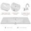 Armoire de salle de bain 36 po avec lavabo 36 po avec tiroirs, structure solide et panneau de fibres à densité moyenne-104923168-104923170