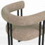 Set of 2 Upholstered Dining Arm Chairs-1853057484