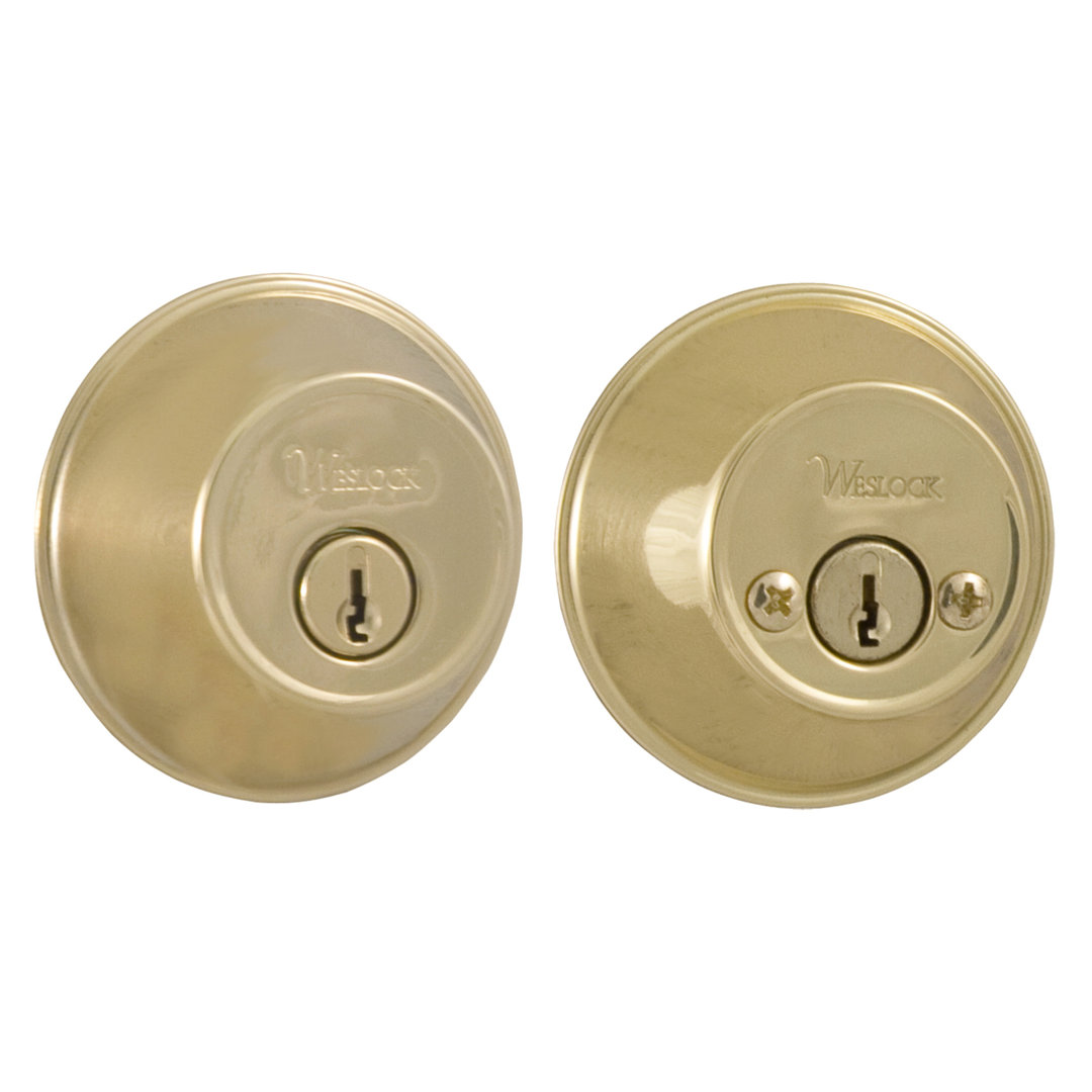 Round Double Cylinder Deadbolt Weslock 