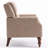 Mid Century Upholstered Accent Chair Wingback Armchair with Solid Wood Legs-372553069