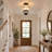 3-Light Rope-wrapped Flush Mount Light