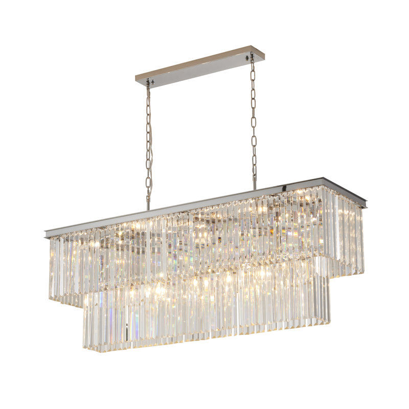Lustre classique en cristal 18 lumières