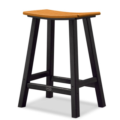 POLYWOOD® Contempo Saddle Counter Stool