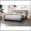 Cadre de lit tête de lit à motif de losanges moderne en tissu pour grand lit 1pc-1458054568
