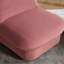 Fauteuil d'appoint pivotant, base en métal à 360 degrés avec revêtement en velours-212714301