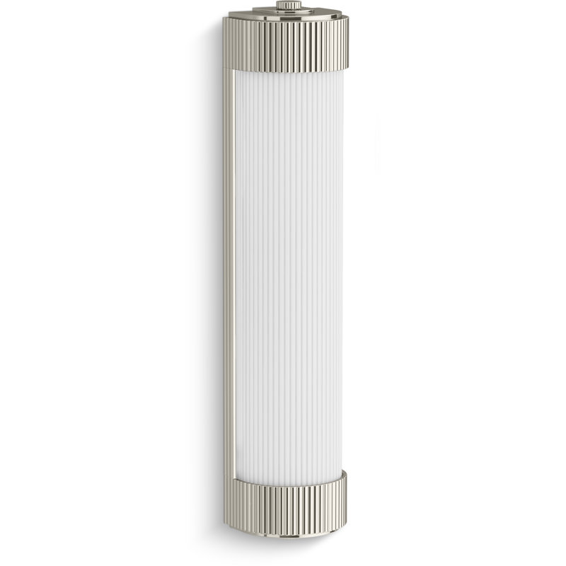 Tresdoux Two-Light Bath Bar, Polished Nickel