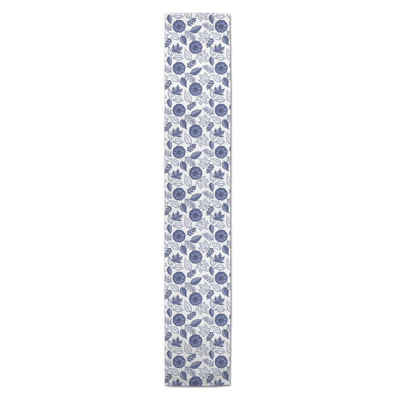 Chemin de table Safira, 72 po x 16 po, Bleu marine