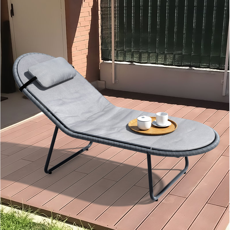 Outdoor Metal Chaise Lounge