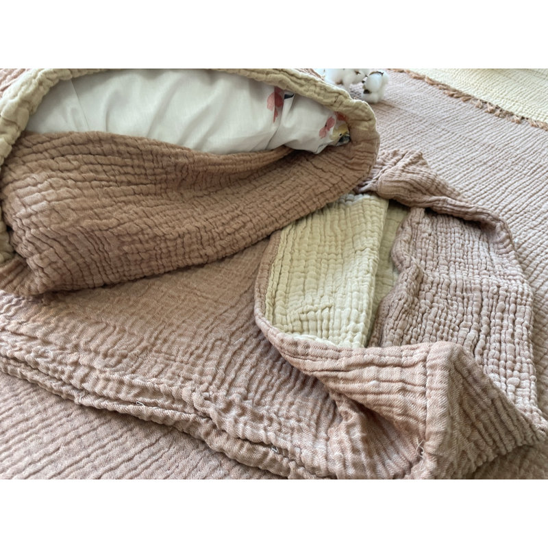 Muslin Shams Cotton Sham Set, Standard/Twin, Brown