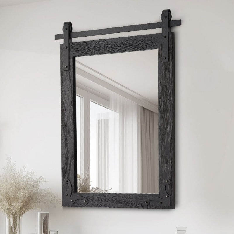 Farmhouse Rectangle Mirrors Bathroom Mirror for Wall Mirror Decorative for Home, 22"x30"