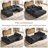Boneless 136" Modular Sectional Sofa with Deep Seat, U-Shaped Cloud Couch for Living Room, 4-Seater Boneless Sofa with 2 Ottomans, Flexible Combination Modern Upholstery Sofa, No Assembly Required-1208589330