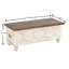 Banc de rangement en bois massif Milette