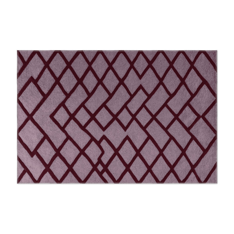 Tapis intérieur et extérieur rose Trellis