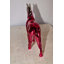 Statue de cheval de confiance en chrome ombré rose Wibbe 12 po x 3 po x H 10 po